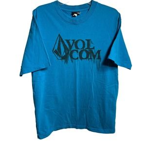 VOLCOM MENS PREMIUM STONE T SHIRT TEAL SIZE LARGE